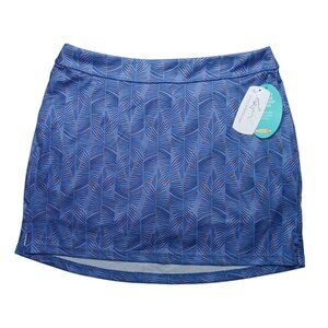 Greg Norman Golf Skort MEDIUM Purple Print Pickleball Tennis NEW
